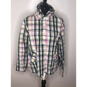 Merona Womens‎ Hooded Shirt Jacket White